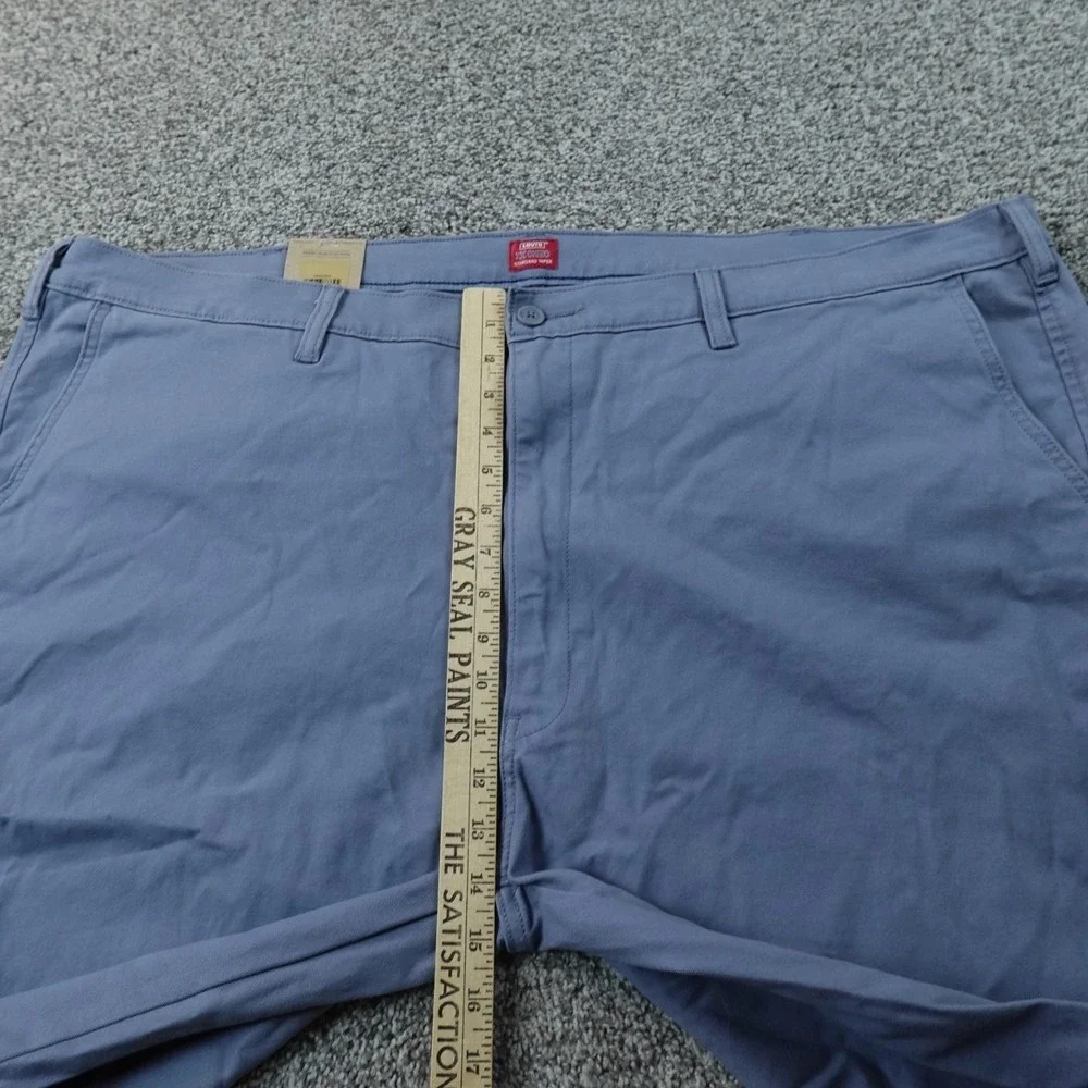 NEW Levis Pants Mens 50X30 Blue XX Chino Standard Taper Flex Stretch Performance